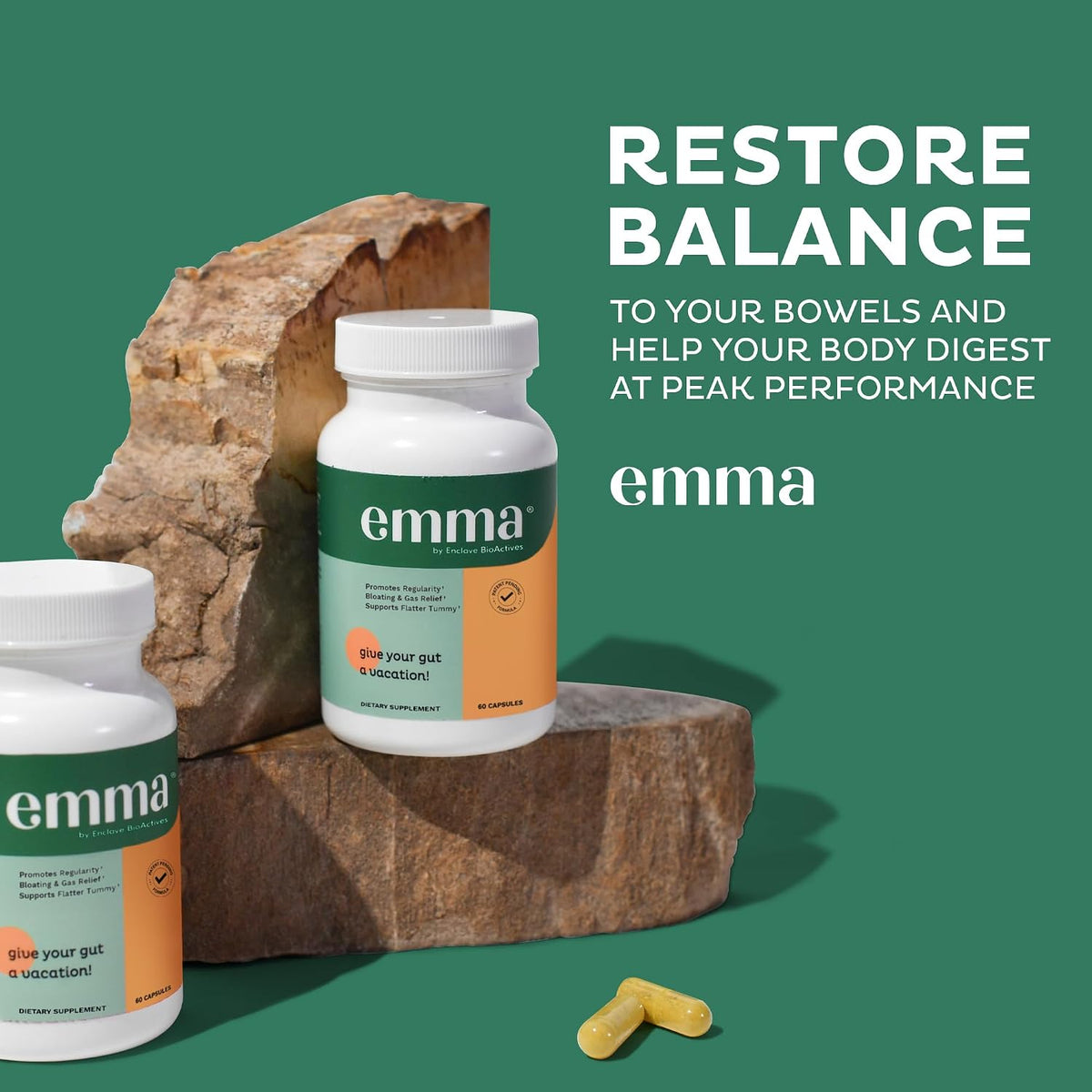 Emma Gut Health – Digestive Support, 60 Capsules