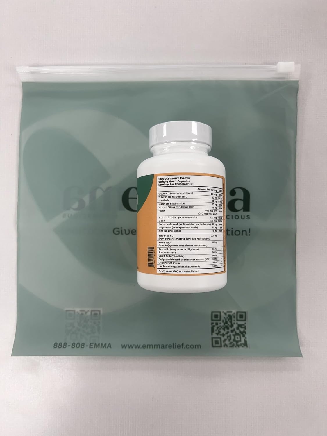 Emma Gut Health – Digestive Support, 60 Capsules