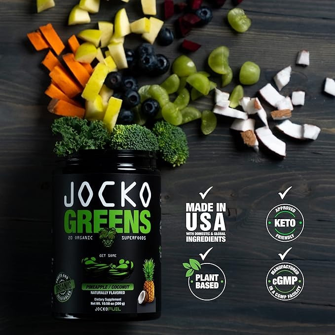 Jocko Fuel Daily Greens – Gut & Immune Support (30 Servings)