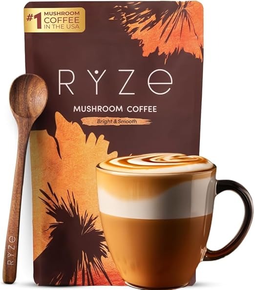 RYZE Mushroom Coffee – Organic Energy Blend (Medium Roast)
