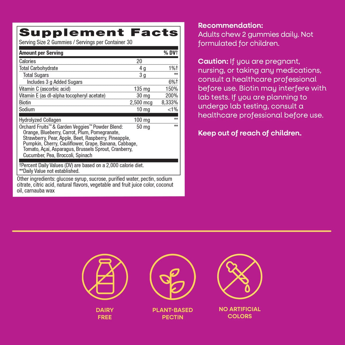 Nature’s Way Alive! Hair, Skin & Nails Gummies – 60 Gummies