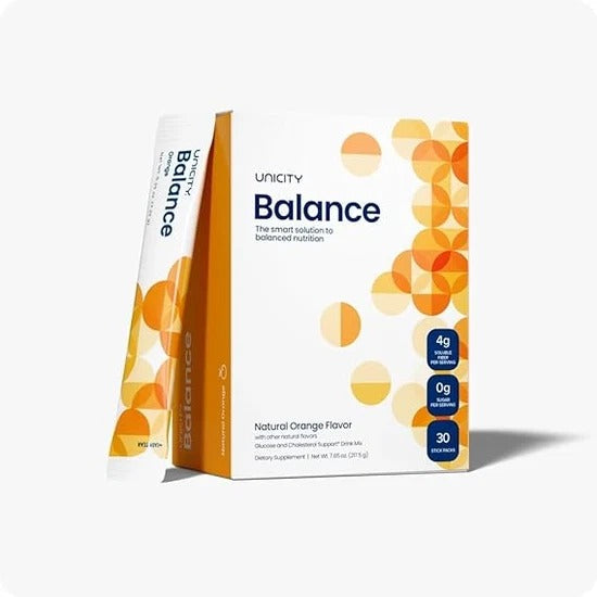 Unicity Balance Natural Orange – Carb Control & Digestive Support (30 Packets)