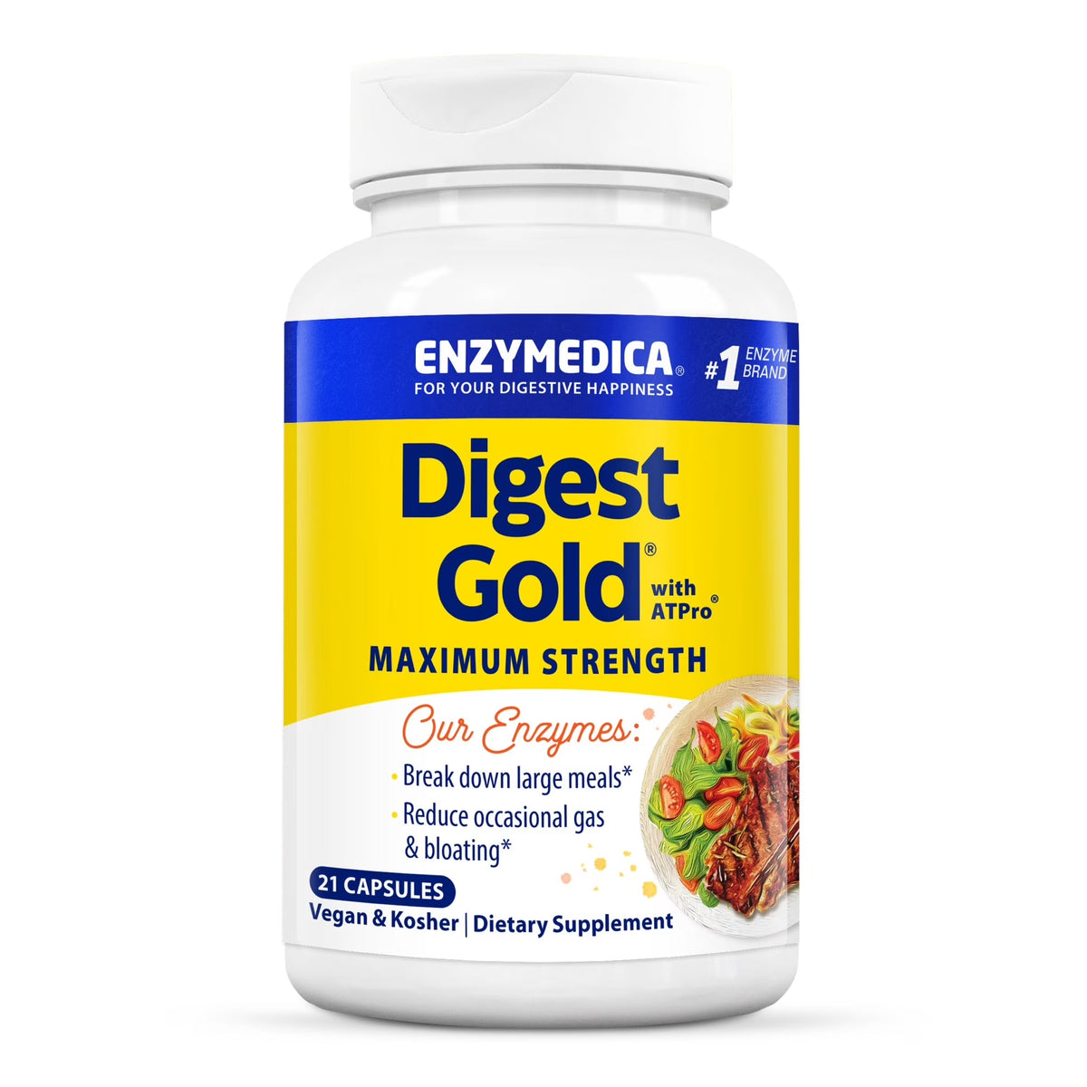 Enzymedica Digest Gold + ATPro – 240 Capsules
