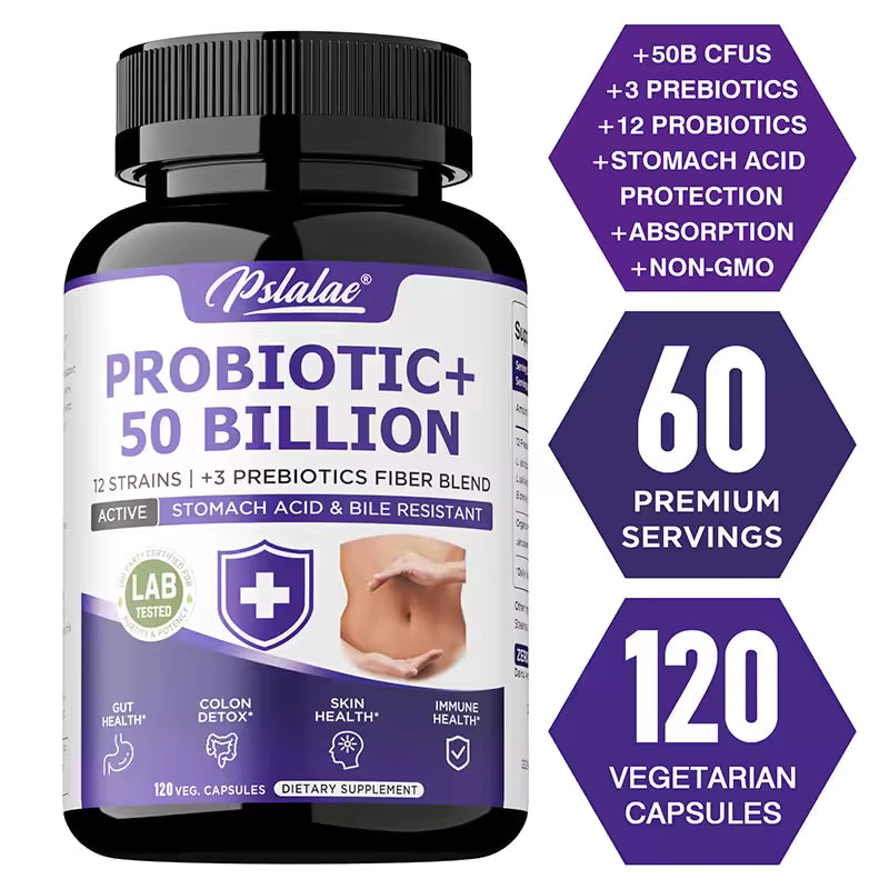 Probiotic 50 Billion CFU – Gut & Digestive Health Support