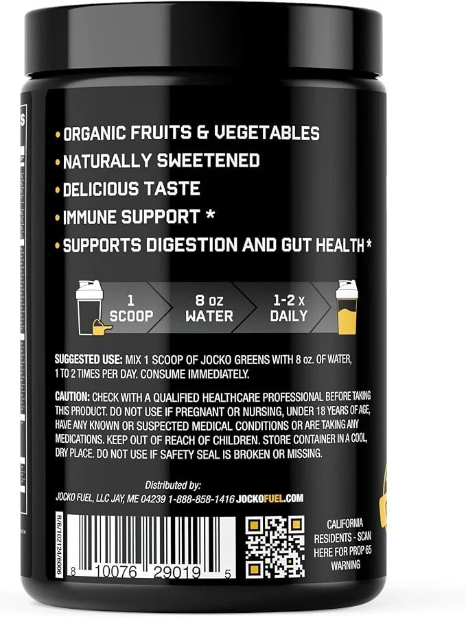 Jocko Fuel Daily Greens – Gut & Immune Support (30 Servings)